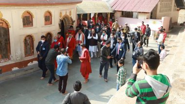 Amit Shah, Sarbananda Sonowal, Himanta Biswa Sarma Offer Prayers at Assam’s Kamakhya Temple