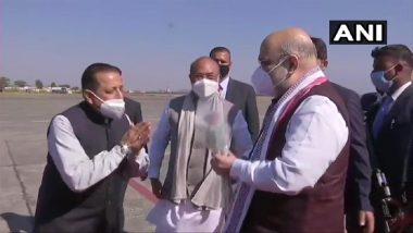Amit Shah Reaches Imphal, Will Lay Foundation Stones for Several Multipurpose Projects