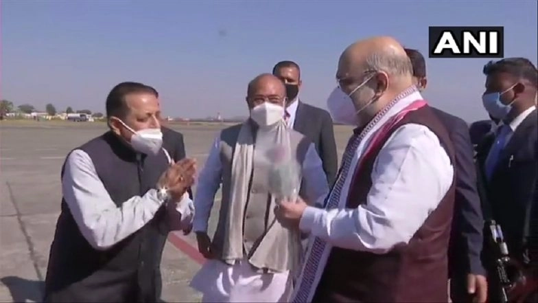 Amit Shah Reaches Imphal
