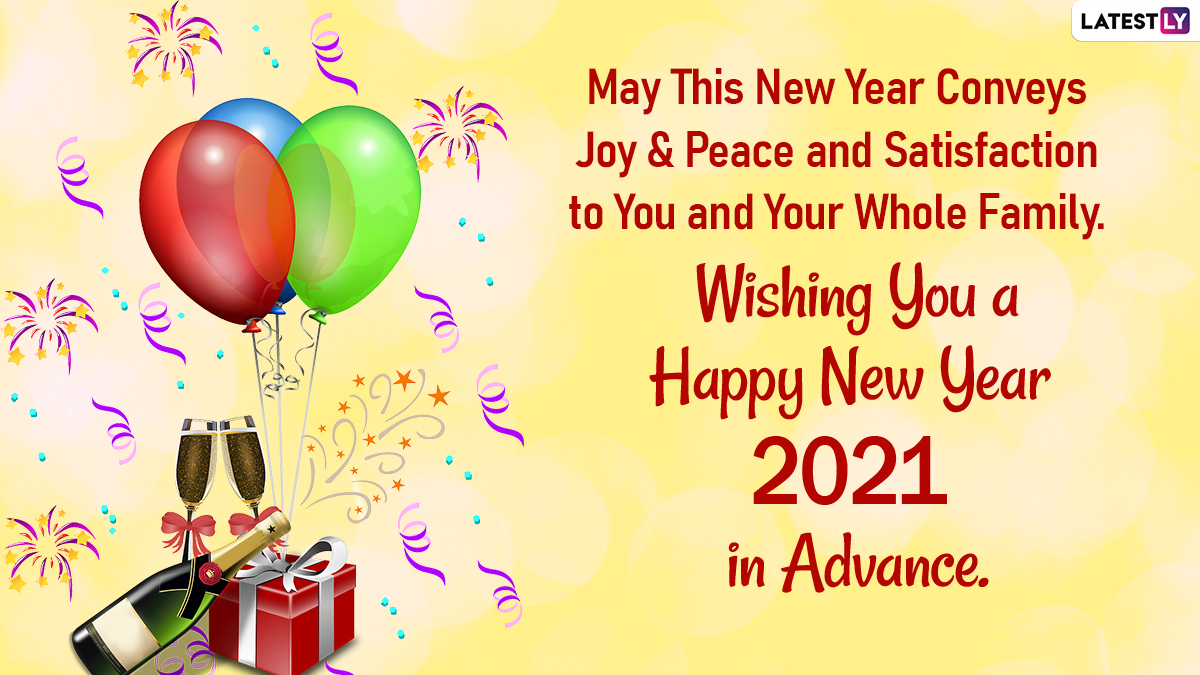 New Year's Eve 2020 Wishes: Advance HNY Greetings, Messages ...