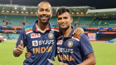 Hardik Pandya Gives Away Man of the Series Award to T Natarajan, Praises Pacer for Wonderful Performance in T20I Series (See Post)