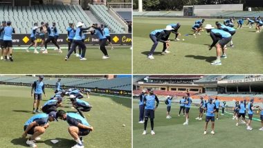 Virat Kohli & Men Sweat it Out in the Nets Ahead of India vs Australia, 1st Test 2020 (Watch Video)
