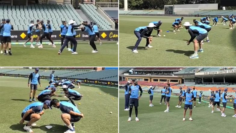 Virat Kohli and Co. Enjoy Fun Warm-Up Session Ahead of India vs Australia 1st Test (Watch Video)
