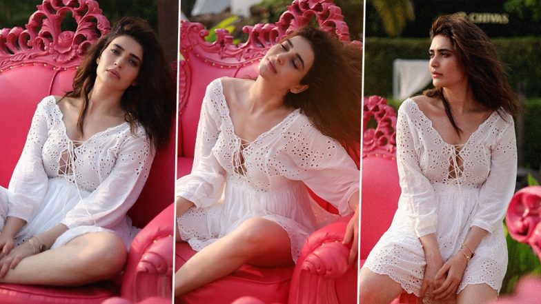 Karishma Tanna’s Schiffli White Dress Is a Laidback Mood in Itself!