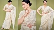 Kirti Kulhari Oozes Six Yards of Brilliance in White for Criminal Justice Promotions!