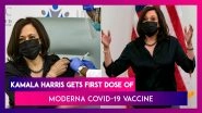 Kamala Harris, US Vice President-Elect Gets First Dose Of Moderna COVID-19 Vaccine, Says, &lsquo;It&rsquo;s Literally About Saving Lives&rsquo;