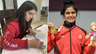 Manu Bhaker, Indian Shooter, Preparing for BA Political Science Third Semester Exam, Thanks Fans on Twitter for Wonderful Wishes