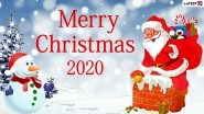 Merry Christmas 2020 Greetings & Xmas HD Images For Free Download Online: Christmas Photo Messages, WhatsApp Stickers and Santa Claus GIFs to Celebrate The Occasion