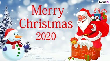 Merry Christmas 2020 Greetings & Xmas HD Images For Free Download Online:  Christmas Photo Messages, WhatsApp Stickers and Santa Claus GIFs to  Celebrate The Occasion | 🙏🏻 LatestLY