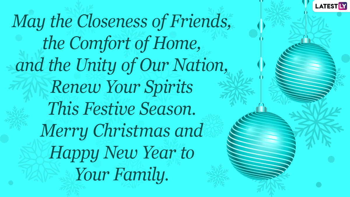Merry Christmas 2021 and Happy New Year Wishes: Welcome HNY 2022 ...