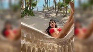 Mia Khalifa Risks Major Wardrobe Malfunction in Red Bikini, Check Candid Pic of OnlyFans Celeb Falling off Swing at Beach