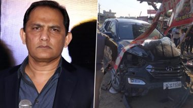 Mohammad Azharuddin’s Car Meets With an Accident in Rajasthan, Former Indian Captain Unhurt