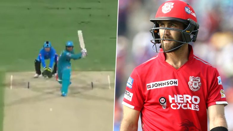 Mujeeb Ur Rahman Reverse Sweeps Rashid Khan for Boundary in BBL 2020–21; Off-Spinner’s KXIP Teammate Glenn Maxwell Takes Credit (Watch Video)