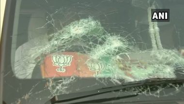 BJP Chief JP Nadda's Convoy Attacked With Stones in West Bengal's South 24 Parganas, Kailash Vijayvargiya's Vehicle Ransacked