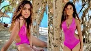 Nia Sharma Flaunts Her Hot Body In A Pink Monokini And We Are Totally Digging Her Look (View Pics)