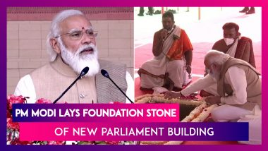 Central Vista Project: PM Narendra Modi Lays Foundation Stone Of New Parliament Building, Says, ‘It Will Be Testament To Self-Reliant India’