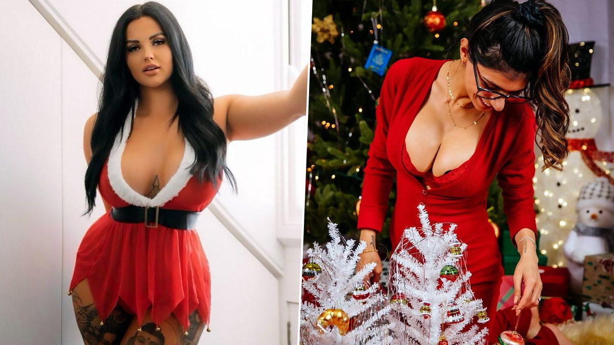 Mia khalifa porn christmas Xxx Star Renee Gracie Vs Onlyfans Queen Mia Khalifa Who Wins The Sexy Santa Faceoff Check Out The Hottest Stars Sizzling Holiday Looks Latestly