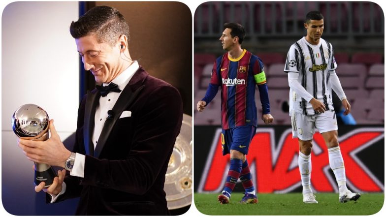 Barcelona Labels Lionel Messi as the Real GOAT After He Loses Best FIFA Men’s Player Award 2020 to Robert Lewandowski, Juventus Fans Remind Them of Cristiano Ronaldo