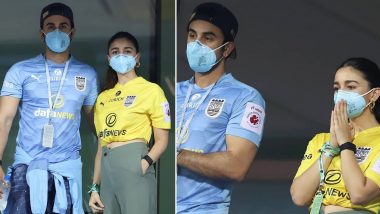 Ranbir Kapoor and Alia Bhatt Enjoy a Football Match at Indian Super League 2020 in Goa (View Pics)