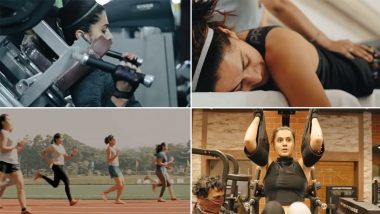 Rashmi Rocket: Taapsee Pannu Shares a Glimpse of Her Transformation Into an Athlete for the Film, Calls it a ‘Painful’ Experience (Watch Video)