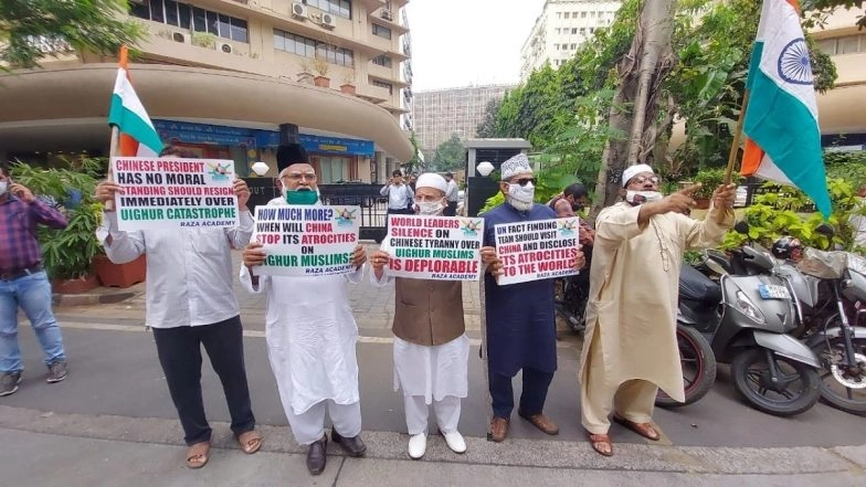 'Uyghur Genocide': Raza Academy Chief, Five Others Stage Protest Outside Chinese Consulate, Detained by Mumbai Police