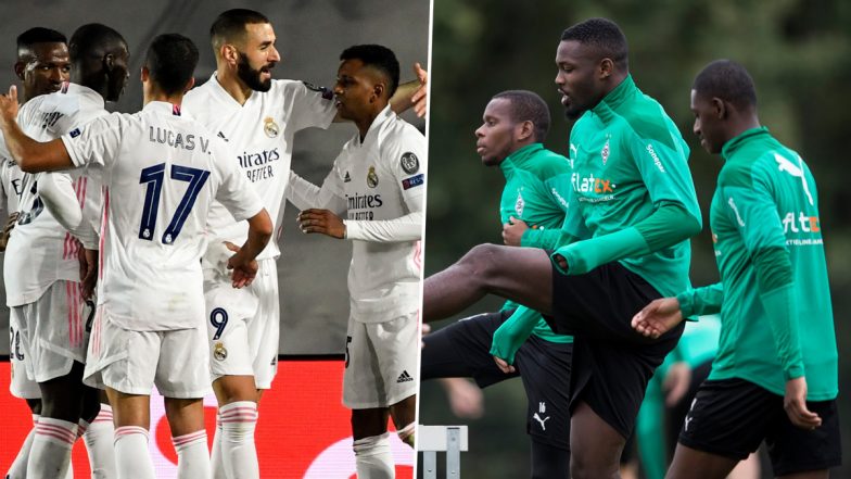 How to Watch Real Madrid vs Borussia Monchengladbach, UEFA Champions League 2020–21 Live Streaming Online in India? Get Free Live Telecast of Group B Game & Football Score Updates on TV
