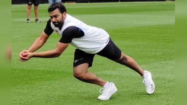 Rohit Sharma Gears Up for India vs Australia 3rd Test in Sydney With Catching Practice (View Pics)