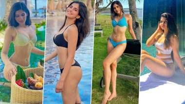 Hottie Sakshi Malik’s Sexy Bikini Photos: 11 Times Actress Set Pulses Racing in Skimpy Outfits, Check Out Posts of Social Media Star Flaunting Her Incredible Curves