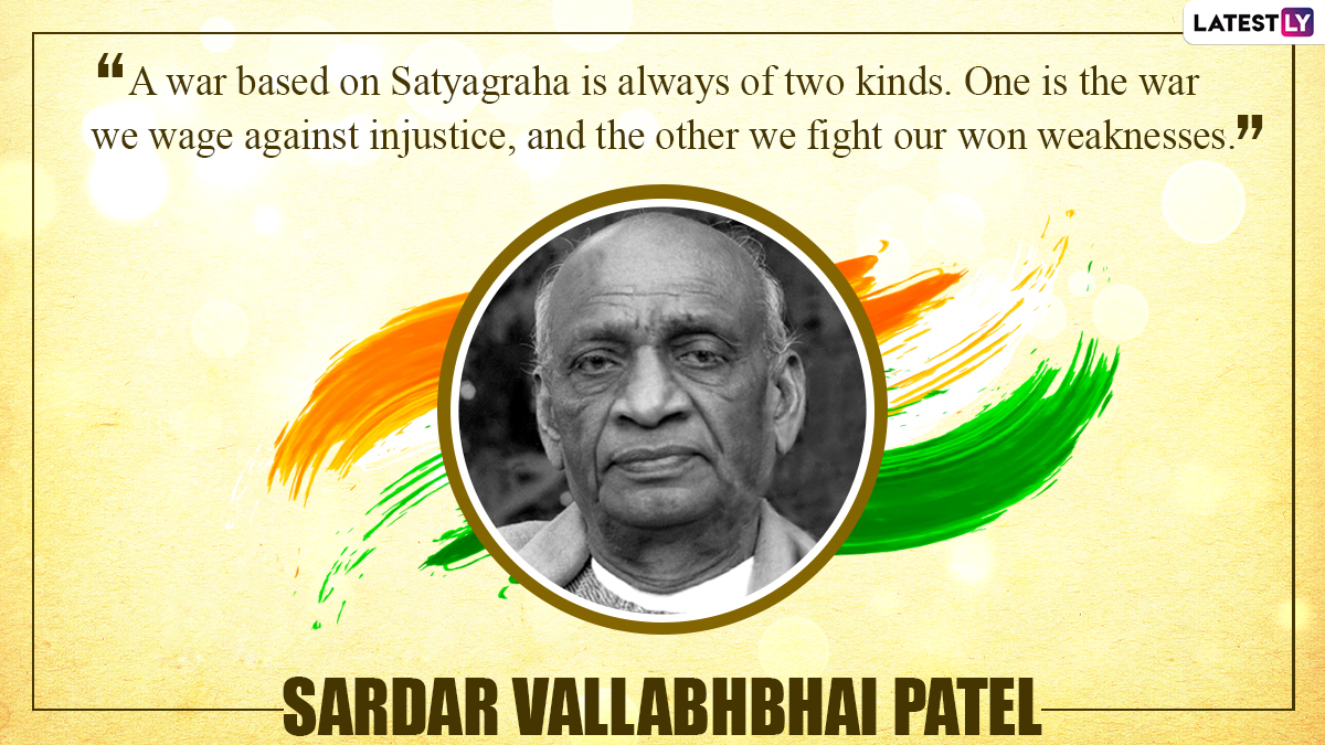 Sardar Vallabhbhai Patel Death Anniversary 2020: Powerful Quotes From ...