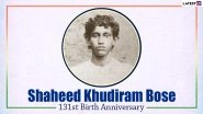 Shaheed Khudiram Bose 131st Birth Anniversary Quotes And HD Images: WhatsApp Messages, Wallpapers And Photos to Remember the Indian Freedom Fighter