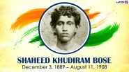 Shaheed Khudiram Bose 131st Birth Anniversary: Know Facts From the Life of One of the Youngest Martyrs of the Indian Independence Movement