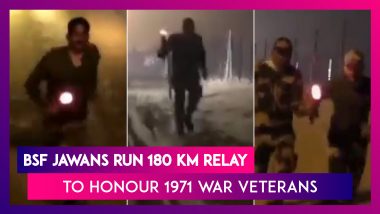 Vijay Diwas 2020: BSF Jawans Run 180 km Relay In Less Than 11 Hours To Honour 1971 Indo-Pak War Veterans