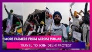 Farmers Throng Attari-Delhi Highway As They Travel To Join Farm Law Protest Against Modi Govt, Watch