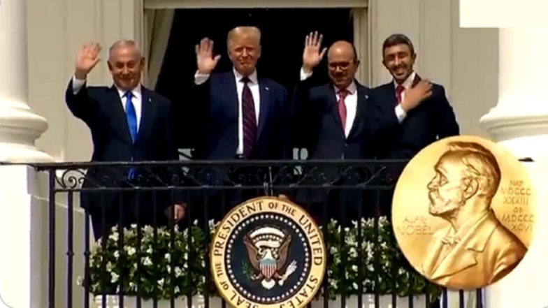 Trump Awards Himself Nobel Prize for Israel-Arab Peace Deal? Watch Video Shared by US President