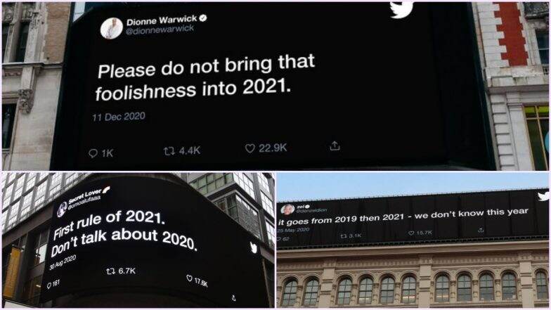 Best Tweets of 2020 on Year 2020? Twitter Covers NYC Billboards in ...