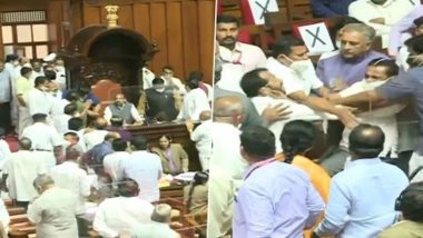 Karnataka: Congress MLCs Forcefully Remove Legislative Council's Deputy Chairman, Say 'It was an Illegal Sitting' (Watch Video)