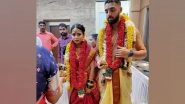 KKR Spinner Varun Chakaravarthy Marries Girlfriend Neha Khedekar in Chennai