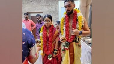 KKR Spinner Varun Chakaravarthy Marries Girlfriend Neha Khedekar in Chennai