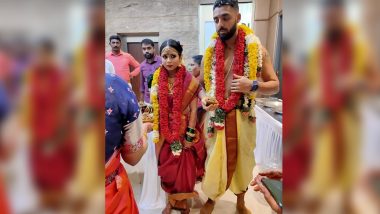 KKR Spinner Varun Chakravarthy Marries His Long-Time Girlfriend in Chennai! (View Pics)