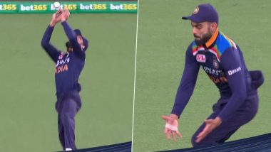 Virat Kohli Once Again Drops a Catch! Indian Captain Trolled With Funny Memes and Jokes After Dropping Matthew Wade’s Catch During India vs Australia 2nd T20I 2020 (Watch Video)