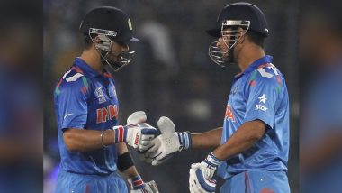 ICC Revisit MS Dhoni’s Sweet Gesture for Virat Kohli in 2014 T20 World Cup Semi-Final Against South Africa (Watch Video)