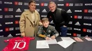 Wayne Rooney Proud of Son Kai as He Signs For Manchester United Youth Academy, View Adorable Family Picture