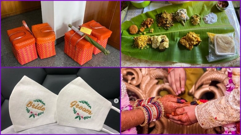 Marriage Food Delivery At Doorstep! Innovative Wedding Trend Goes Viral; From Zoom Calls to Bride-Groom Masks, How Big Fat Indian Weddings Adapt to Social Distancing as New Normal
