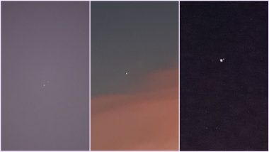 Jupiter-Saturn Winter Solstice Great Conjunction 2020 Photos: Netizens Share Beautiful Pictures of Rare Christmas Star Gracing The Night Sky! 