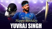 Yuvraj Singh Photos & HD Wallpapers for Free Download: Happy Birthday Yuvraj Greetings, HD Images in India Cricket Team Jersey and Positive Messages to Share Online