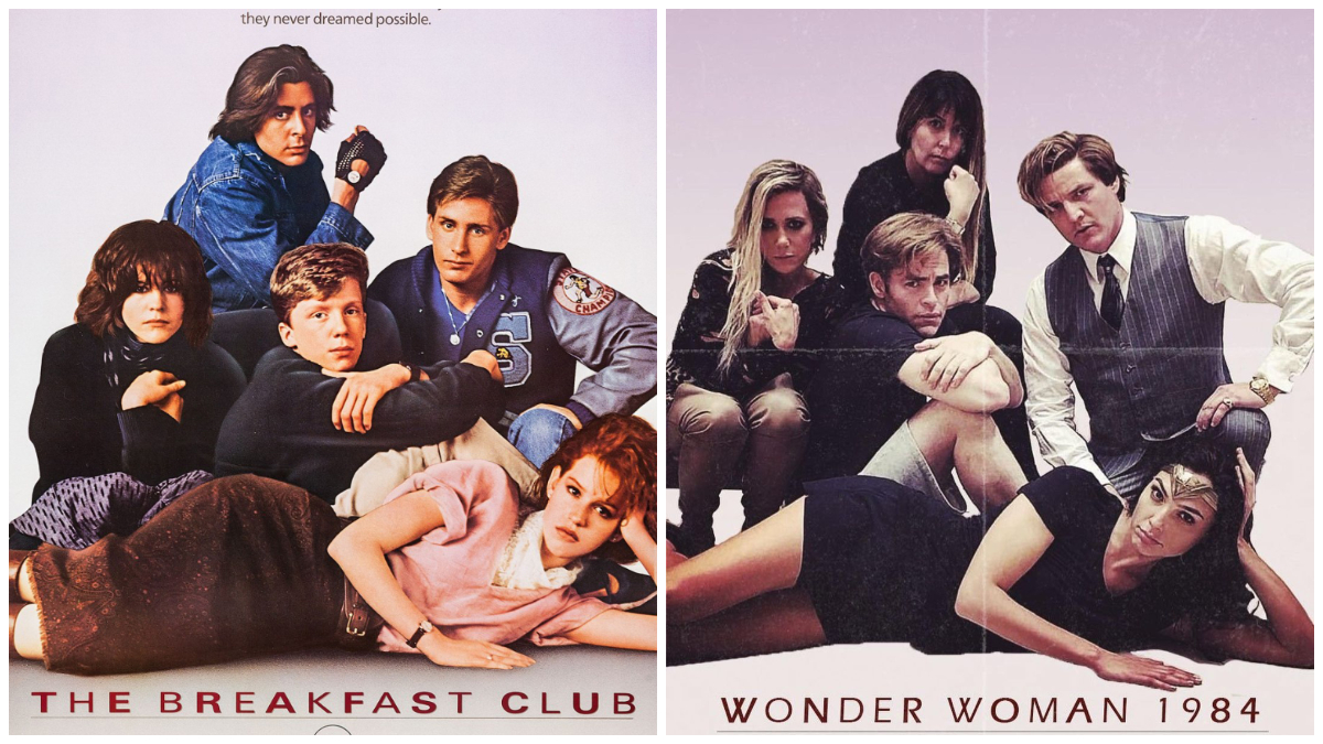 The cast of Wonder Woman 1984 channel The Breakfast Club in new image