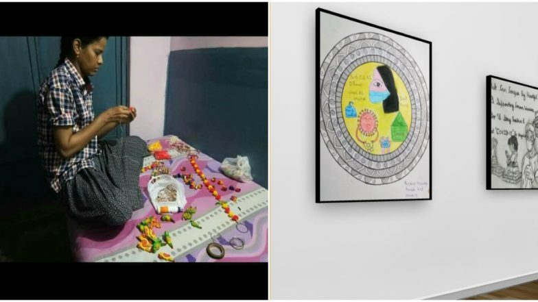Anjani Mishra, Varanasi Girl, Giving a Global Message Against Coronavirus Through Her Painting