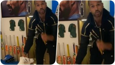 Shikhar Dhawan Gives a Sneak Peek into MS Dhoni’s Gloves & Other Souvenirs As Indian Cricketer Dances to Shehnaaz Gill’s ‘Sadda Kutta Kutta’ (Watch Video)
