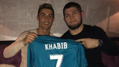 Khabib Nurmagomedov Congratulates Cristiano Ronaldo For Completing 15 Years at The Top in Football, UFC Legend Shares a Post on Social Media