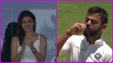Virat Kohli-Anushka Sharma 3rd Wedding Anniversary Special: 5 Times Indian Cricket Team Captain Displayed Love for his Wife On-field